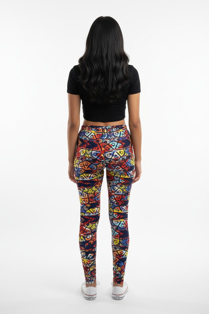 Marrakesh Tile Blaze High Waisted Printed Leggings - view 1