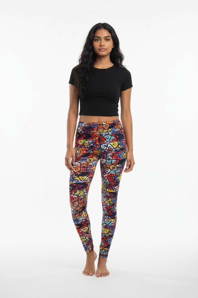 Marrakesh Tile Blaze High Waisted Printed Leggings - view 2