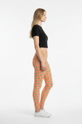 Retro Sunset Ripple High Waisted Printed Leggings - view 1